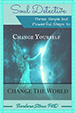 Teal book cover: Change Yourself Change the World
